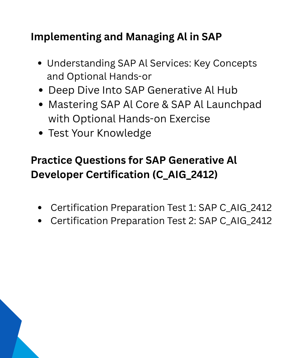 Boost SAP career with SAP AI Masterclass online course